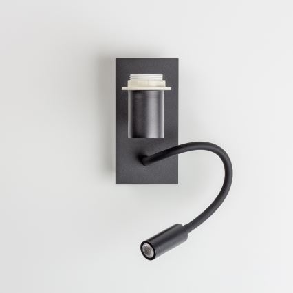 Brilagi - LED Flexibilní nástěnná lampa NUBILA 1xE27/25W/230V + LED/3W černá/tmavě modrá