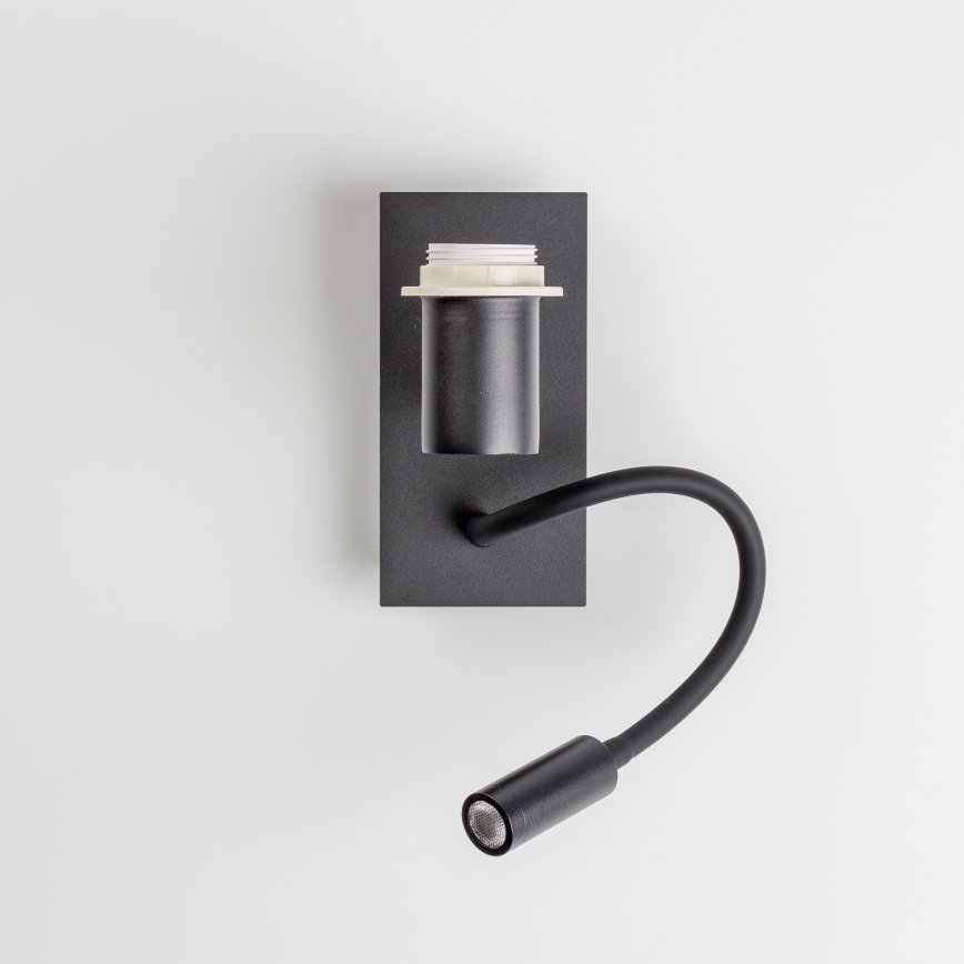 Brilagi - LED Flexibilní nástěnná lampa NUBILA 1xE27/25W/230V + LED/3W černá/tmavě modrá