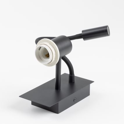 Brilagi - LED Flexibilní nástěnná lampa NUBILA 1xE27/25W/230V + LED/3W černá/tmavě modrá