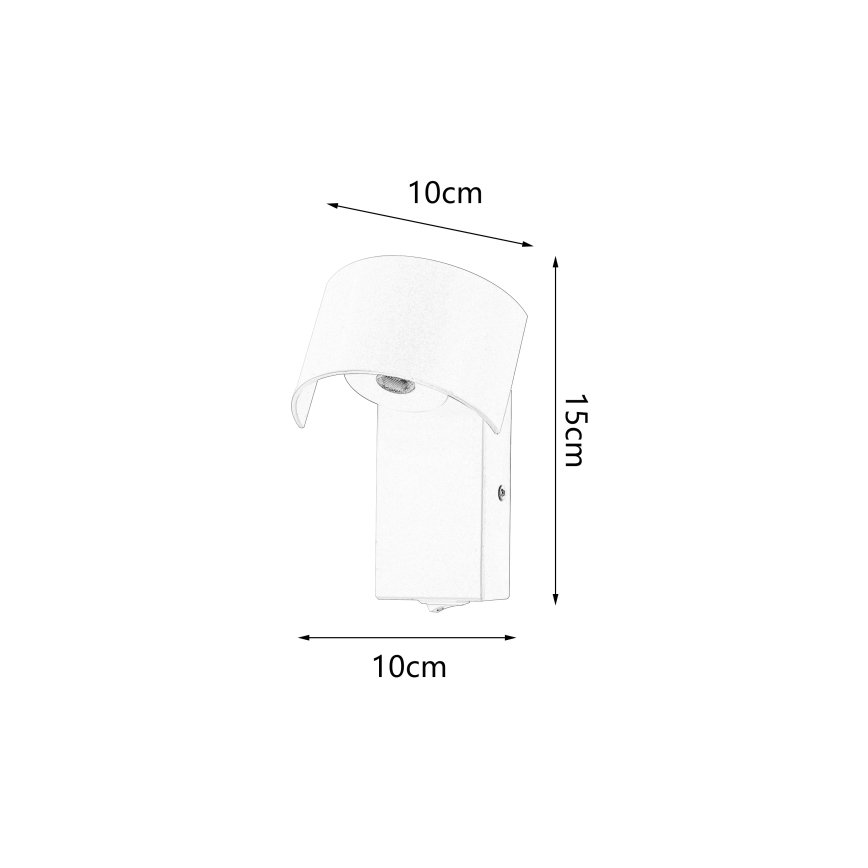Brilagi - LED Nástěnná lampa VASTO LED/3W/230V černá