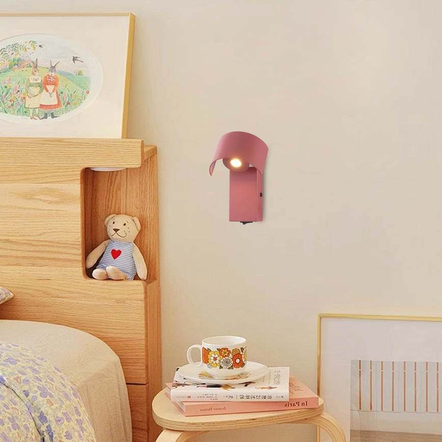 Brilagi - LED Nástěnná lampa VASTO LED/3W/230V červená burgundy