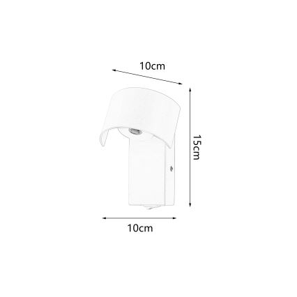 Brilagi - LED Nástěnná lampa VASTO LED/3W/230V žlutá