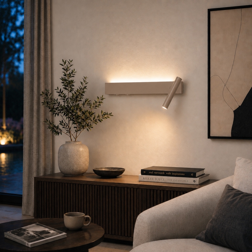 BRILAGI - LED Nástěnné bodové svítidlo ARLIX LED/3W/230V + LED/7W béžová CRI 90
