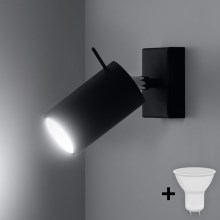 Brilagi -  LED Nástěnné bodové svítidlo ASMUS 1xGU10/7W/230V černá