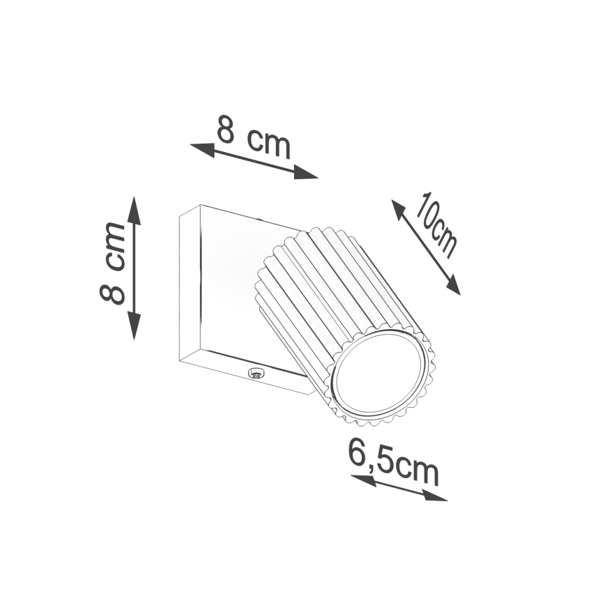 Brilagi - LED Nástěnné bodové svítidlo CRESTO 1xGU10/10W/230V červená