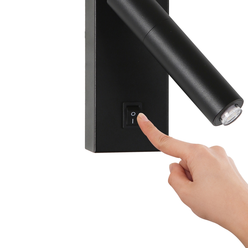 Brilagi - LED Nástěnné bodové svítidlo MAYA 1xG9/7W/230V černá