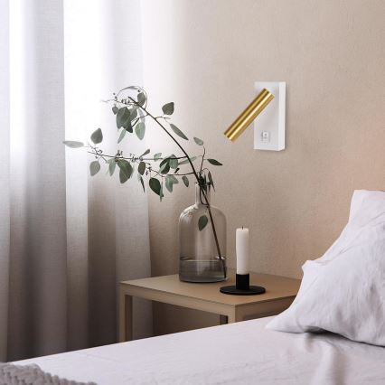 Brilagi - LED Nástěnné bodové svítidlo MAYA LED/3W/230V 4000K bílá/zlatá
