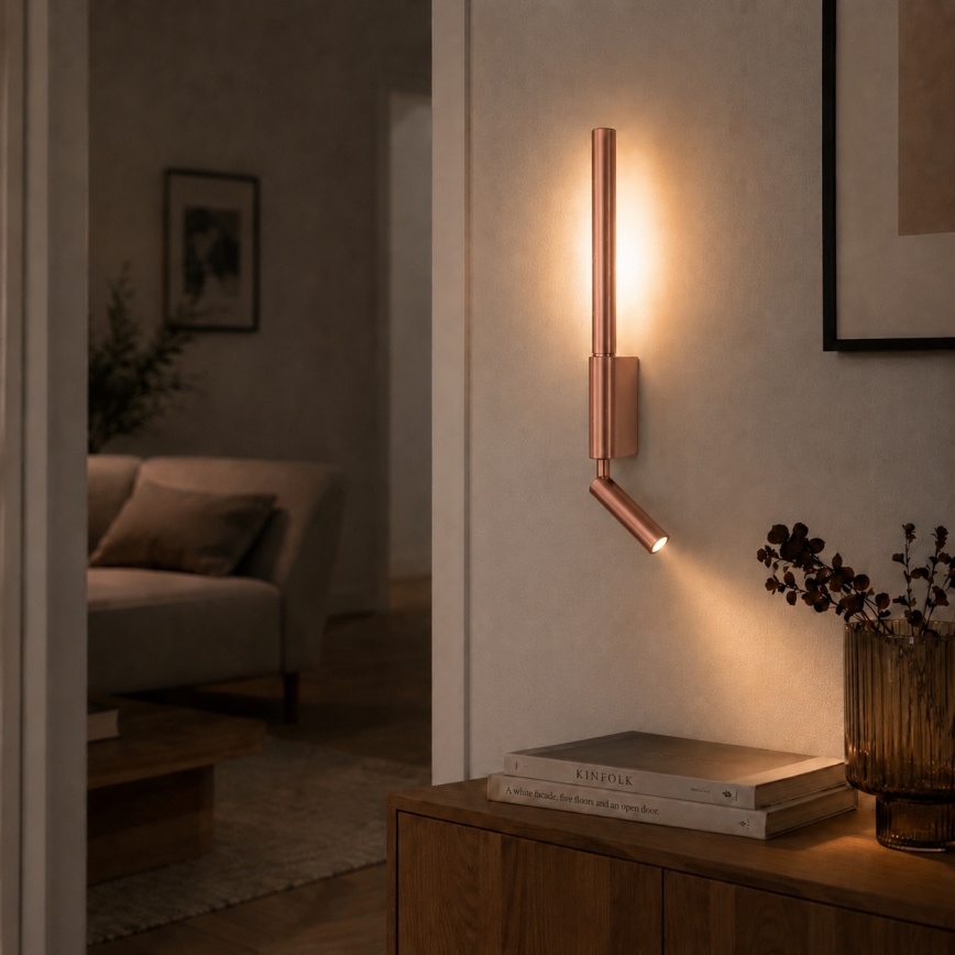 BRILAGI - LED Nástěnné bodové svítidlo VIXON LED/3W/230V + LED/5W bronzová CRI 90