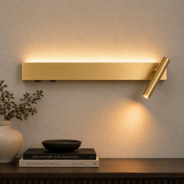 Brilagi - LED Nástěnné bodové svítidlo VIXON LED/3W/230V + LED/7W zlatá CRI 90