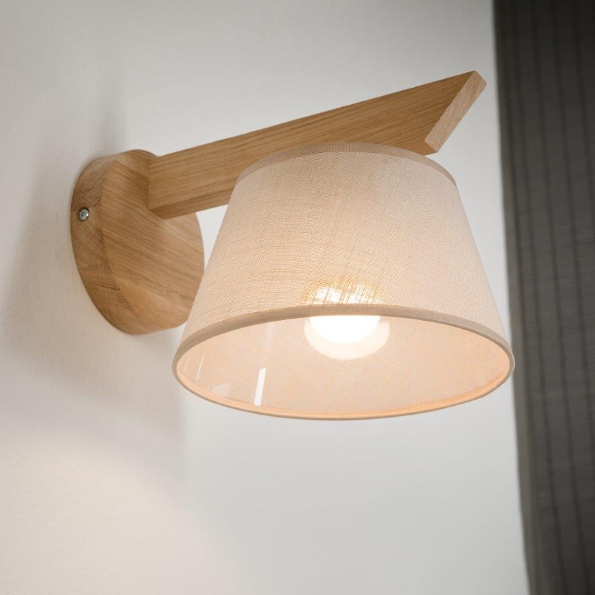 Brilagi - LED  Nástěnné svítidlo ANTHONY 1xE14/40W/230V dub/béžová