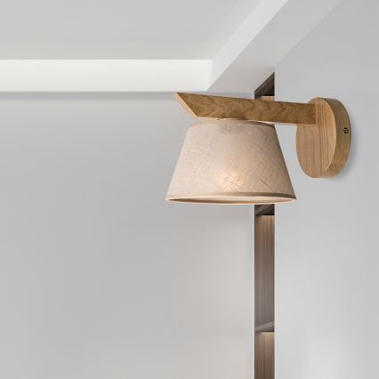 Brilagi - LED  Nástěnné svítidlo ANTHONY 1xE14/40W/230V dub/béžová