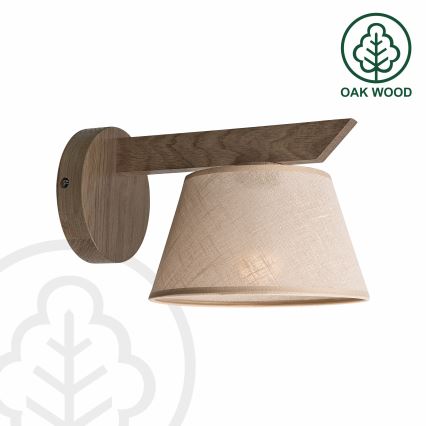 Brilagi - LED  Nástěnné svítidlo ANTHONY 1xE14/40W/230V dub ořech/béžová