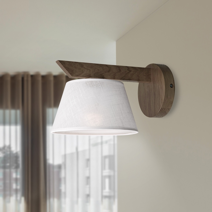 Brilagi - LED  Nástěnné svítidlo ANTHONY 1xE14/40W/230V dub ořech/bílá