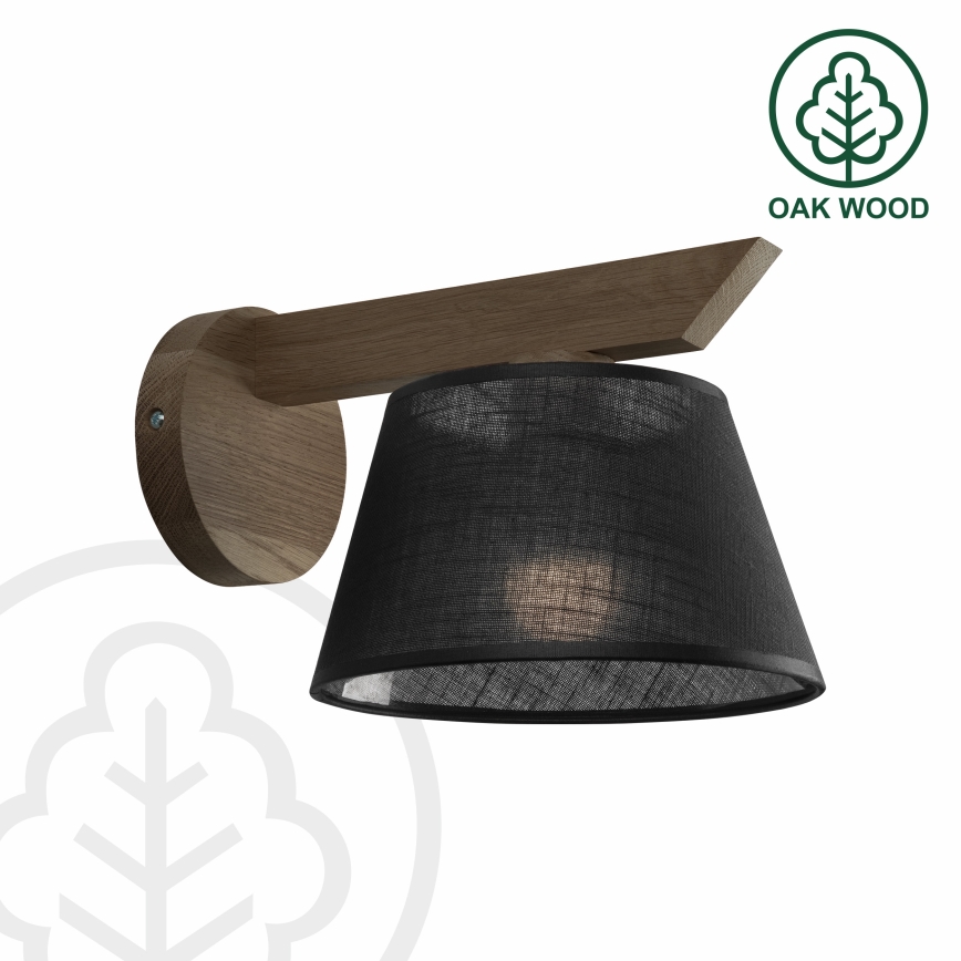 Brilagi - LED  Nástěnné svítidlo ANTHONY 1xE14/40W/230V dub ořech/černá
