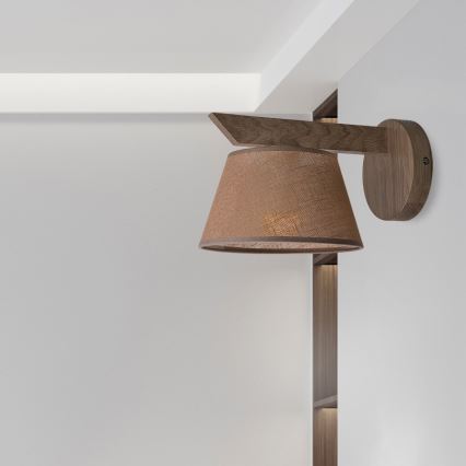 Brilagi - LED  Nástěnné svítidlo ANTHONY 1xE14/40W/230V dub ořech/hnědá