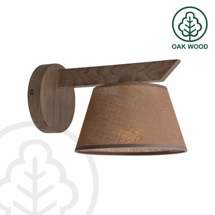 Brilagi - LED  Nástěnné svítidlo ANTHONY 1xE14/40W/230V dub ořech/hnědá
