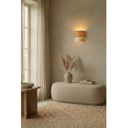 Brilagi - LED Nástěnné svítidlo BOHO ECO 1xE27/10W/230V béžová/krémová