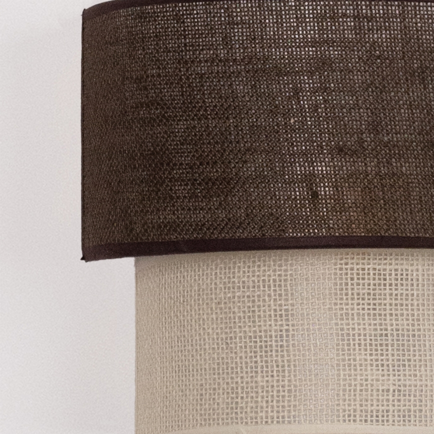 Brilagi - LED Nástěnné svítidlo BOHO ECO 1xE27/10W/230V hnědá/krémová
