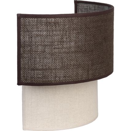 Brilagi - LED Nástěnné svítidlo BOHO ECO 1xE27/10W/230V hnědá/krémová