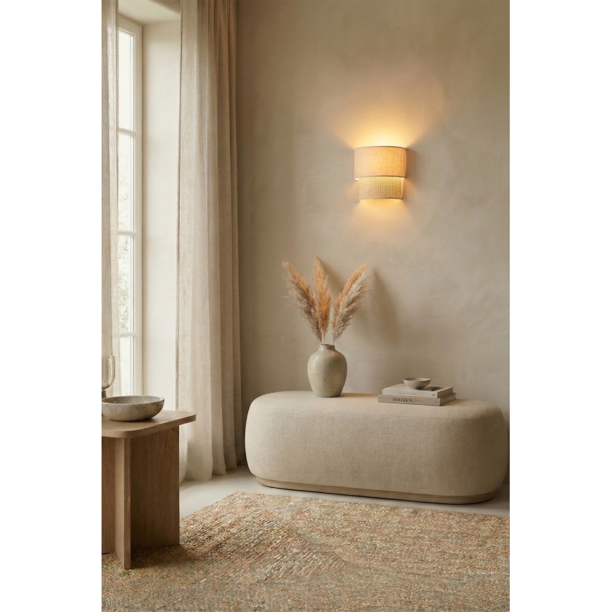 Brilagi - LED Nástěnné svítidlo BOHO ECO 1xE27/10W/230V krémová