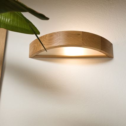 Brilagi - LED Nástěnné svítidlo CARVALHO 1xE27/15W/230V dub