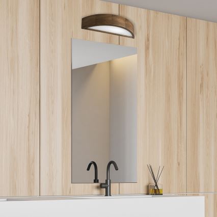 Brilagi - LED Nástěnné svítidlo CARVALHO 1xE27/15W/230V dub ořech