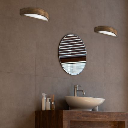 Brilagi - LED Nástěnné svítidlo CARVALHO 1xE27/15W/230V dub ořech