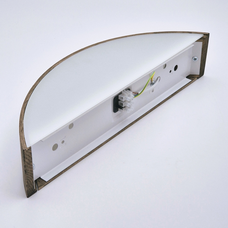 Brilagi - LED Nástěnné svítidlo CARVALHO 1xE27/15W/230V dub ořech