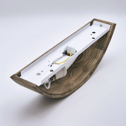 Brilagi - LED Nástěnné svítidlo CARVALHO 1xE27/15W/230V dub ořech