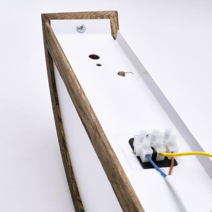 Brilagi - LED Nástěnné svítidlo CARVALHO 1xE27/15W/230V dub ořech