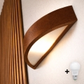 BRILAGI - LED Nástěnné svítidlo CARVALHO 1xE27/15W/230V dub třešeň