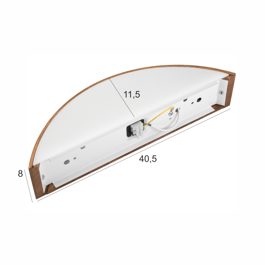 Brilagi - LED Nástěnné svítidlo CARVALHO 1xE27/15W/230V dub třešeň