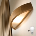 Brilagi - LED Nástěnné svítidlo CARVALHO 1xE27/60W/230V dub