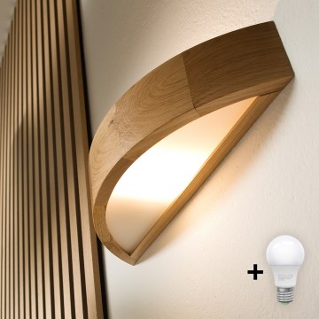 Brilagi - LED Nástěnné svítidlo CARVALHO 1xE27/60W/230V dub