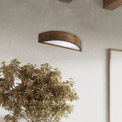 Brilagi - LED Nástěnné svítidlo CARVALHO 1xE27/60W/230V dub ořech