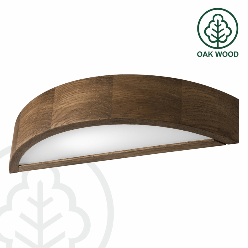 Brilagi - LED Nástěnné svítidlo CARVALHO 1xE27/60W/230V dub ořech
