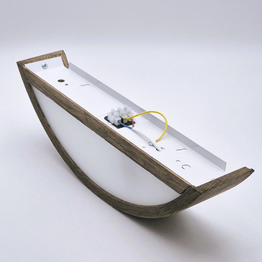 Brilagi - LED Nástěnné svítidlo CARVALHO 1xE27/60W/230V dub ořech