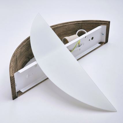 Brilagi - LED Nástěnné svítidlo CARVALHO 1xE27/60W/230V dub ořech