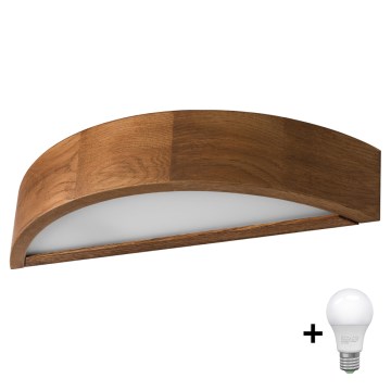 Brilagi - LED Nástěnné svítidlo CARVALHO 1xE27/60W/230V dub třešeň