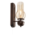 Brilagi - LED Nástěnné svítidlo COTTAGE 1xE14/40W/230V buk/hnědá