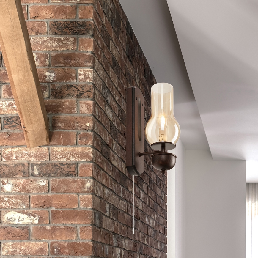 Brilagi - LED Nástěnné svítidlo COTTAGE 1xE14/40W/230V buk/hnědá