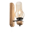 Brilagi - LED Nástěnné svítidlo COTTAGE 1xE14/40W/230V dub/hnědá