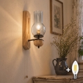 BRILAGI - LED Nástěnné svítidlo COTTAGE 1xE14/40W/230V dub/kouřová šedá