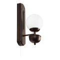 Brilagi - LED Nástěnné svítidlo COTTAGE 1xG9/40W/230V buk/bílá