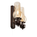 Brilagi - LED Nástěnné svítidlo COTTAGE 2xE14/40W/230V buk/hnědá
