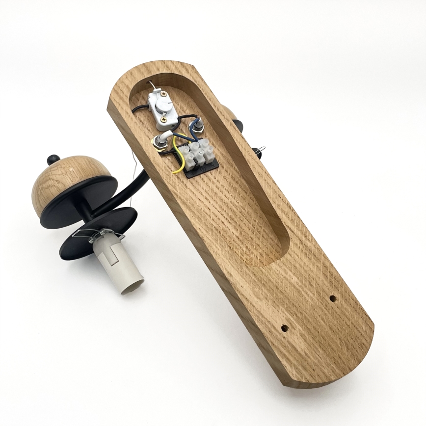 Brilagi - LED Nástěnné svítidlo COTTAGE 2xE14/40W/230V dub/hnědá