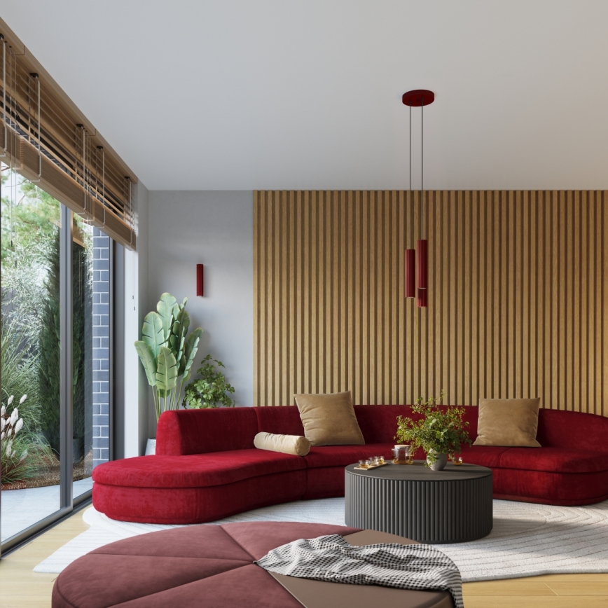 Brilagi - LED Nástěnné svítidlo CRESTO 1xGU10/10W/230V 10 cm burgundy