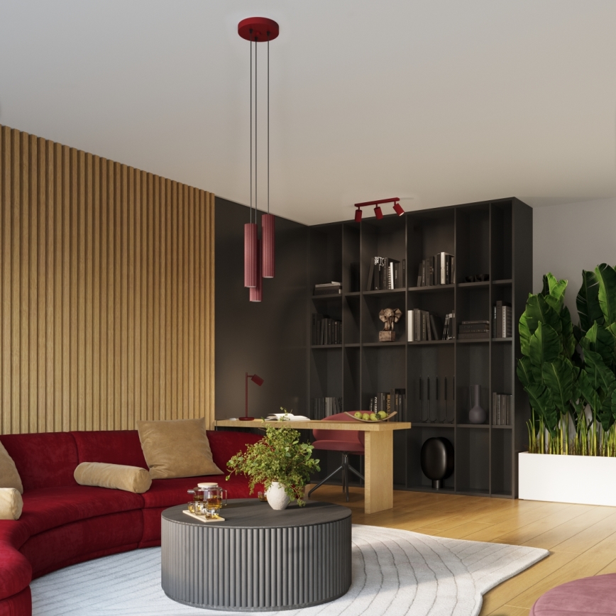 Brilagi - LED Nástěnné svítidlo CRESTO 1xGU10/10W/230V 10 cm burgundy