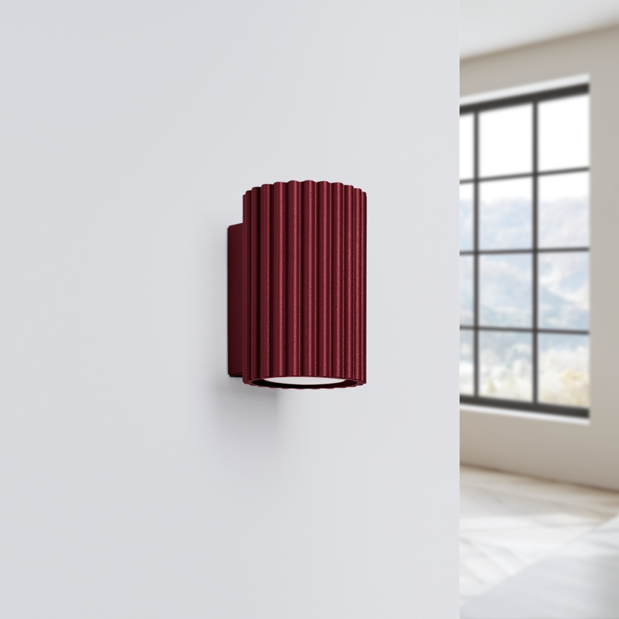 Brilagi - LED Nástěnné svítidlo CRESTO 1xGU10/10W/230V 10 cm burgundy