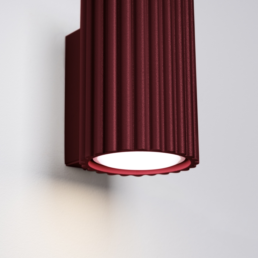 Brilagi - LED Nástěnné svítidlo CRESTO 1xGU10/10W/230V 10 cm burgundy